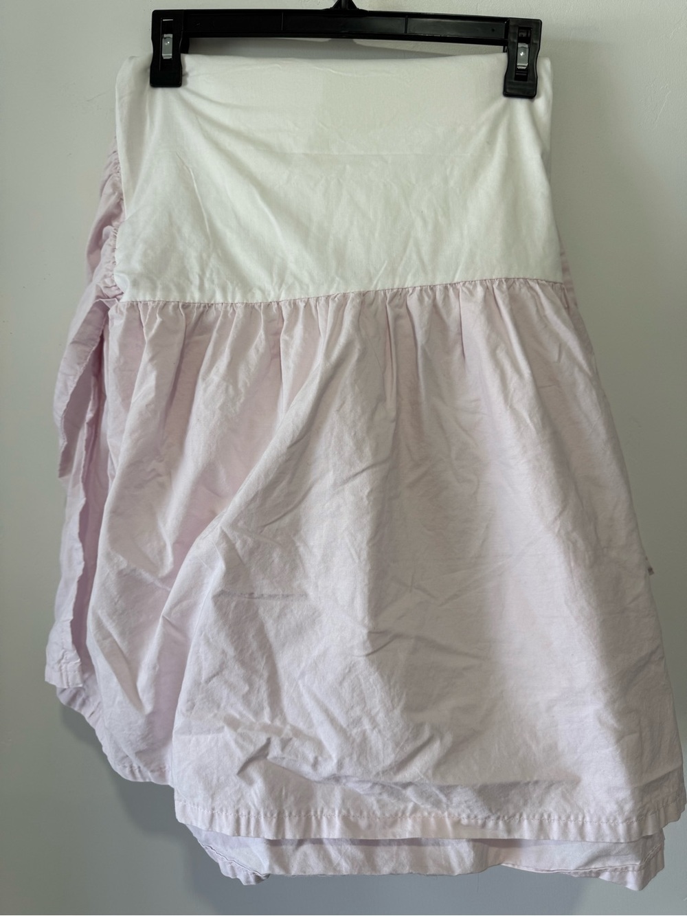 Simply Shabby Chic Pale Pink Ruffled Cotton Bed Skirt Dust Ruffle- Full